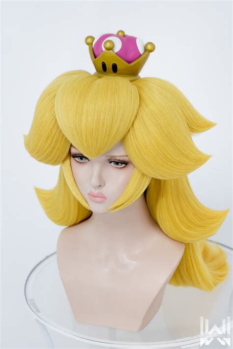 princess peach blonde wig|princess peach hair.